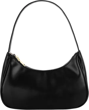 Women Small PU Leather Shoulder Bag Armpit Bag Top-handle Bag Zipper Closure