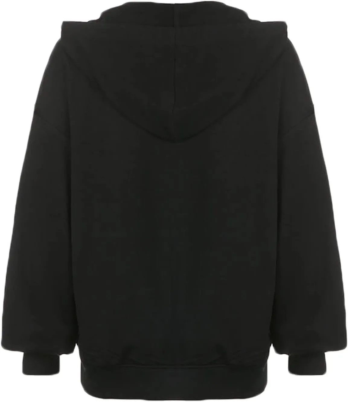Women Zip Up Hoodie Y2k Vintage Graphic Oversized Sweatshirt Long Sleeve Goth Jacket Full Grunge Streetwear