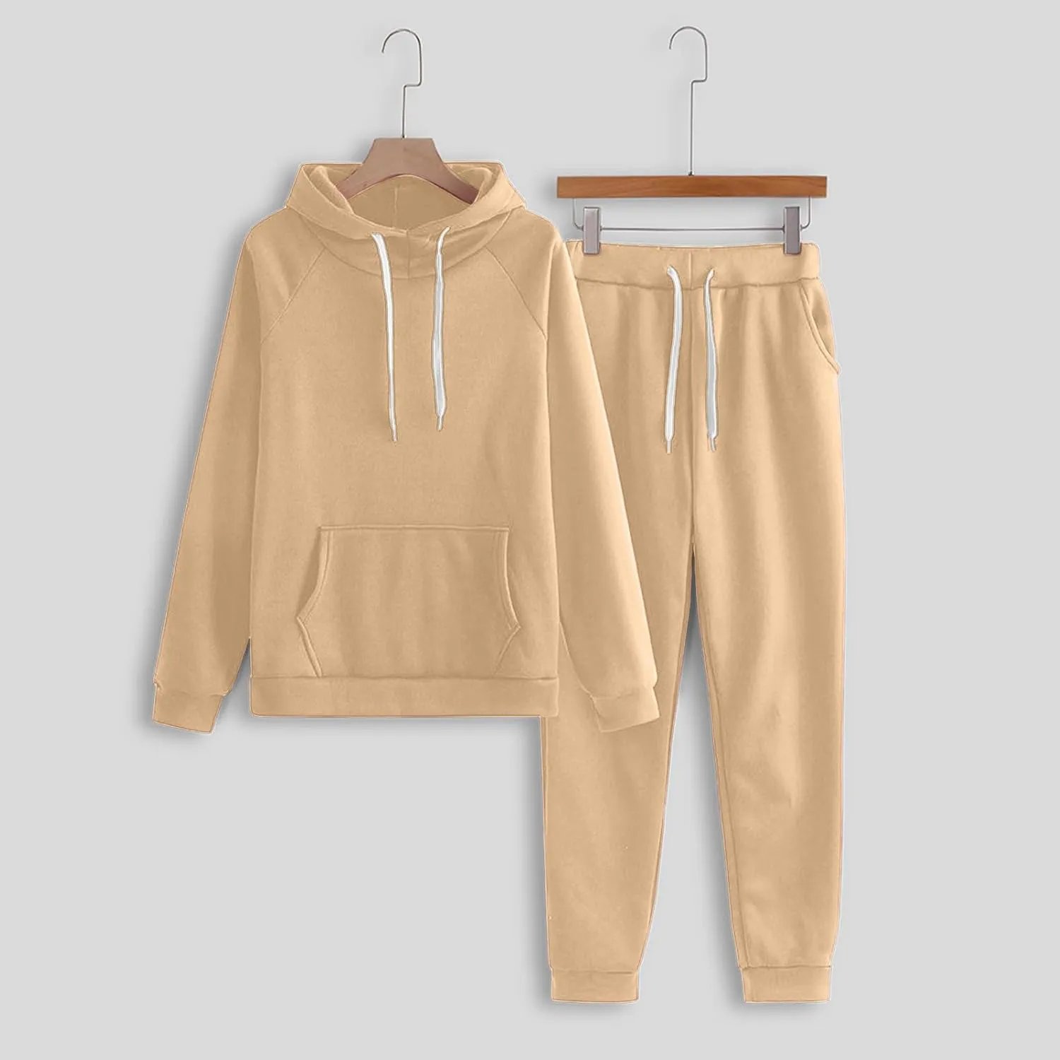 Women's 2 Piece Lounge Sets Long Sleeve Crewneck Fall Trendy Loungewear Hoodie Sweatshirt Long Pants Tracksuit