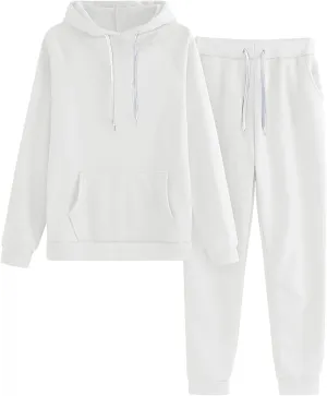 Women's 2024 Fall Two Piece Outfit Long Sleeve V Neck Printed Suits Sweatshirt Wide Leg Sweatpant Suit