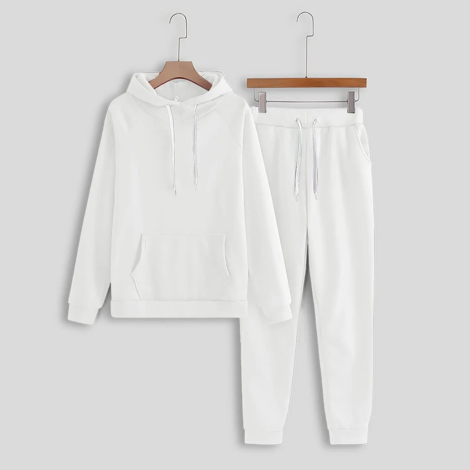 Women's 2024 Fall Two Piece Outfit Long Sleeve V Neck Printed Suits Sweatshirt Wide Leg Sweatpant Suit