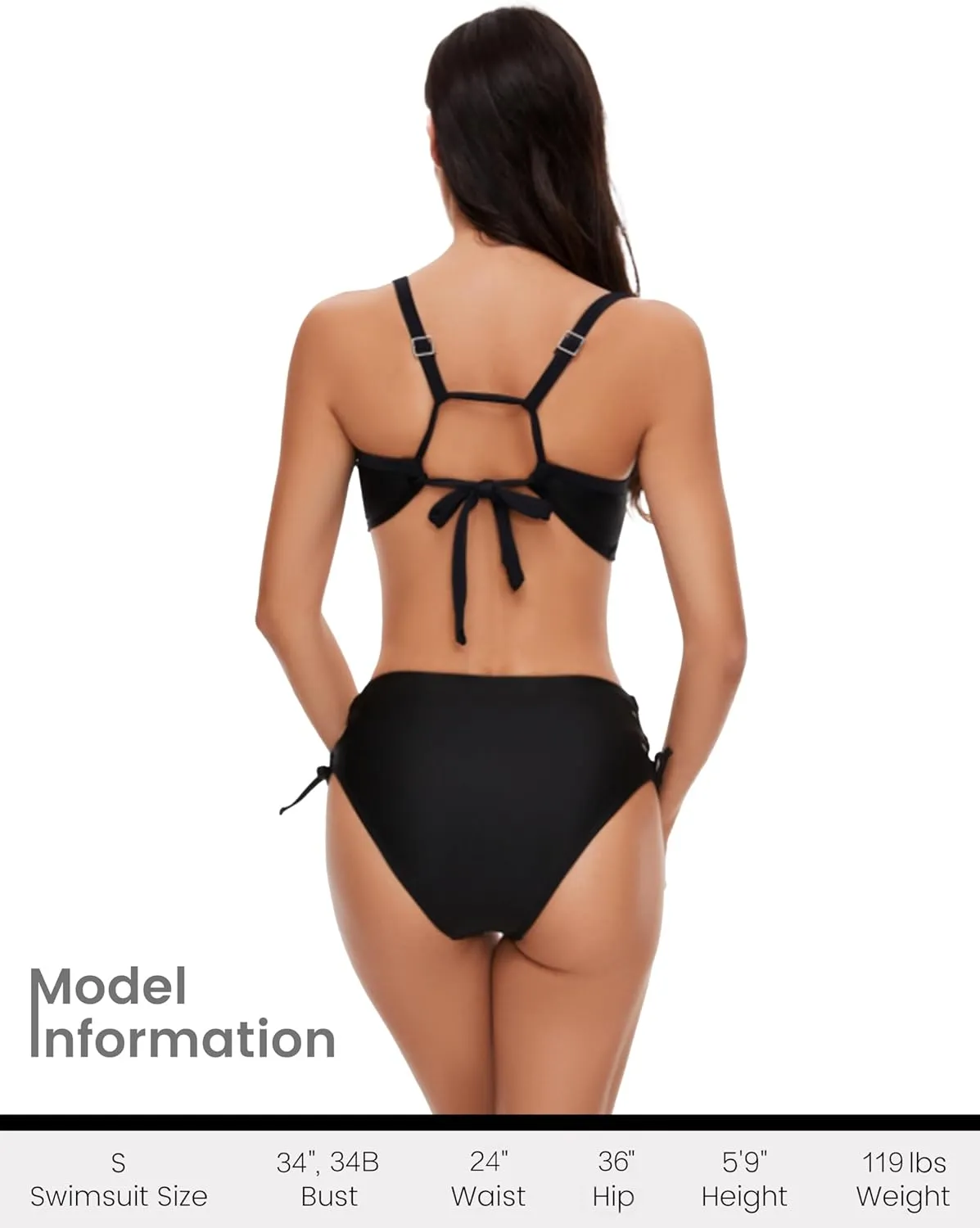 Women's Mesh Bikini Swimsuit Set Light Support Top Medium Waist Bottom Bathing Suit