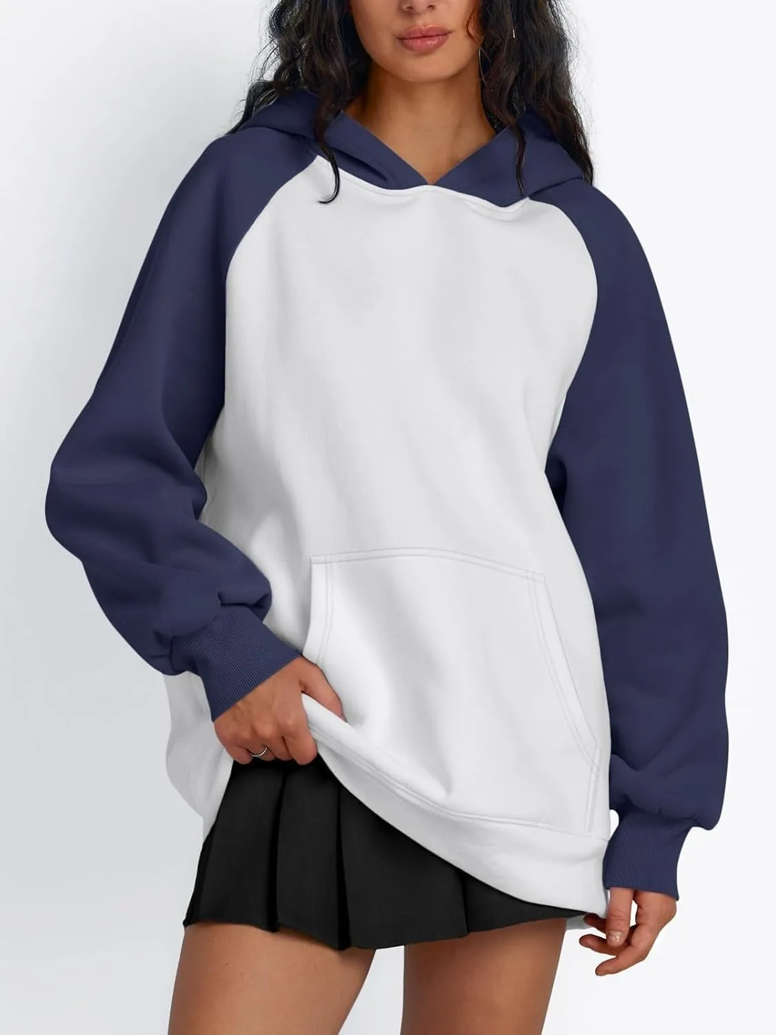 Womens Oversized Hoodies Fleece Casual Sweatshirts Basic Long Sleeve Sweaters Pullover 2024 Fall Winter Outfits