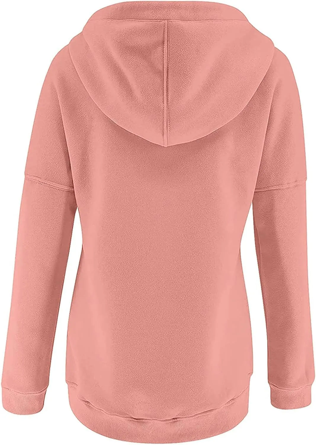 Women's Oversized Sweatshirt Button Down Hoodies for Women Long Sleeve Pullover Drawstring Y2k Hoodie Sweater