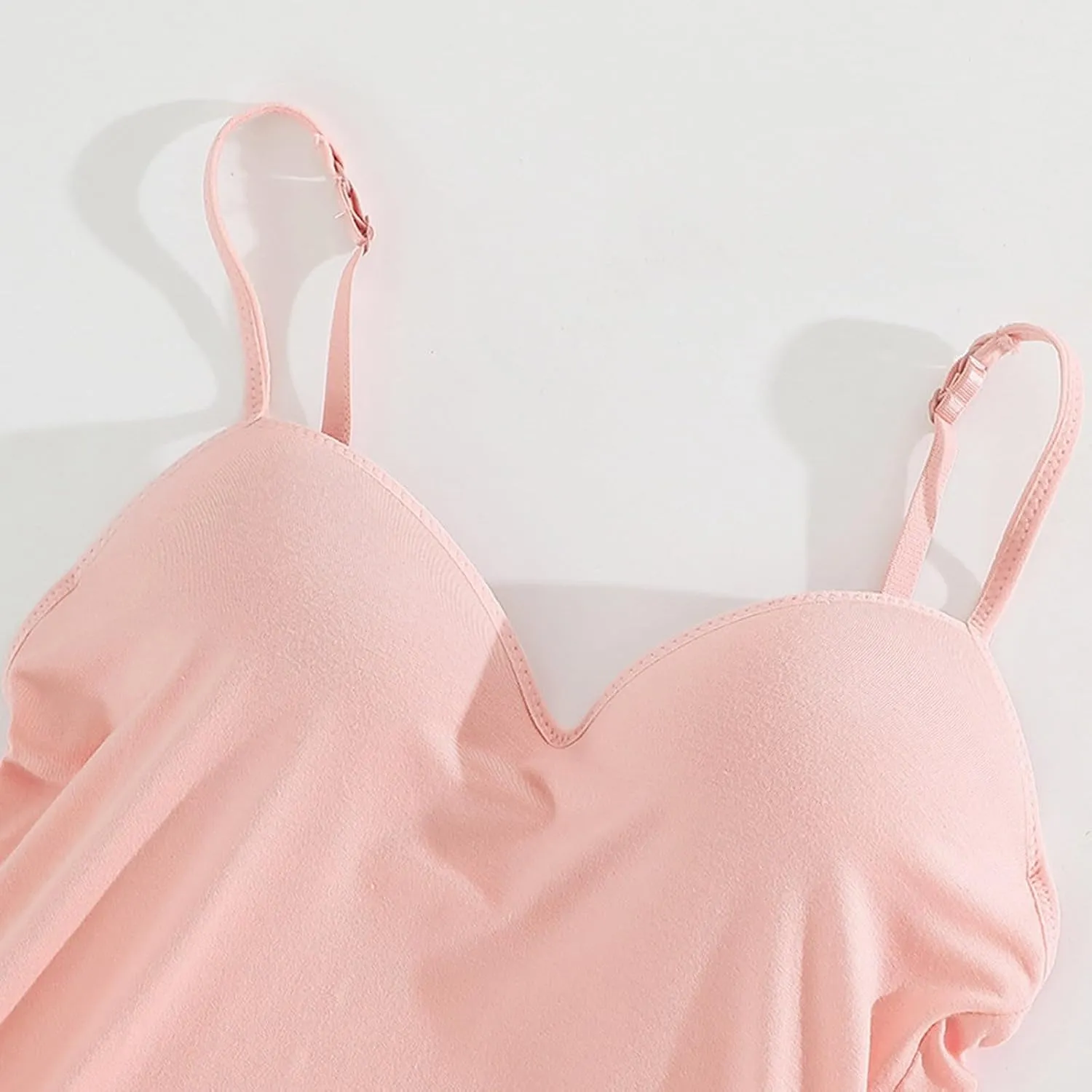 Women's Shelf Bra Camisole Tops Built in Bra Spaghetti Strap Workout Yoga Shirts Basic Layer Padded Bras Tank Tops