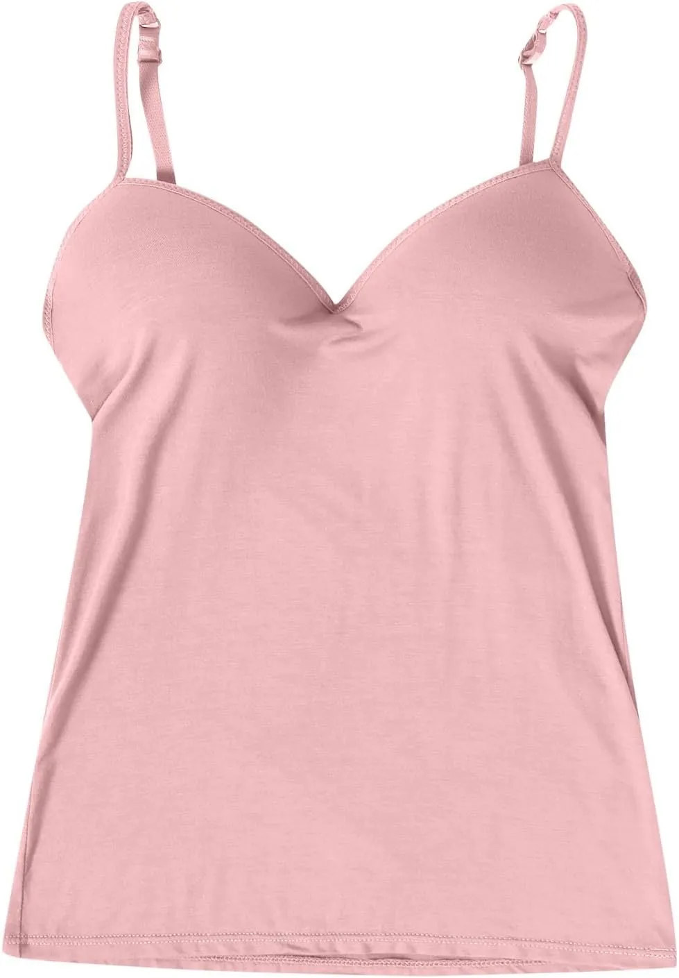 Women's Shelf Bra Camisole Tops Built in Bra Spaghetti Strap Workout Yoga Shirts Basic Layer Padded Bras Tank Tops