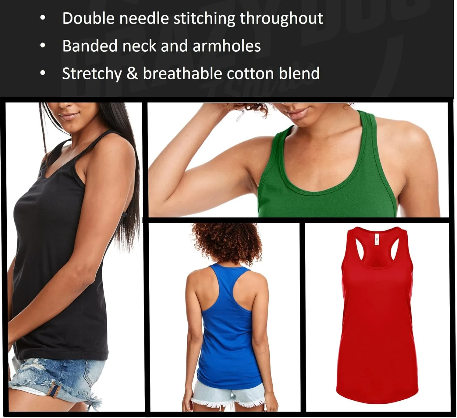 Womens Tank Chubby Thighs and Pretty Eyes Gym Shirt Funny Workout Racerback Top