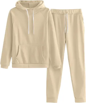 Womens Two Piece Lounge Sets Long Sleeve V Neck Elastic Waist Button Down Sweatshirts with