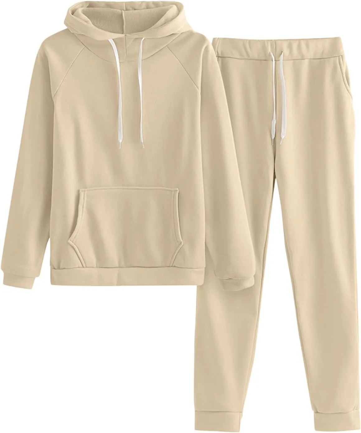 Womens Two Piece Lounge Sets Long Sleeve V Neck Elastic Waist Button Down Sweatshirts with