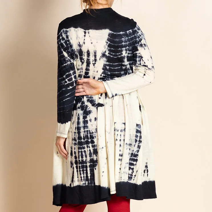 wool jersey monastic coat
