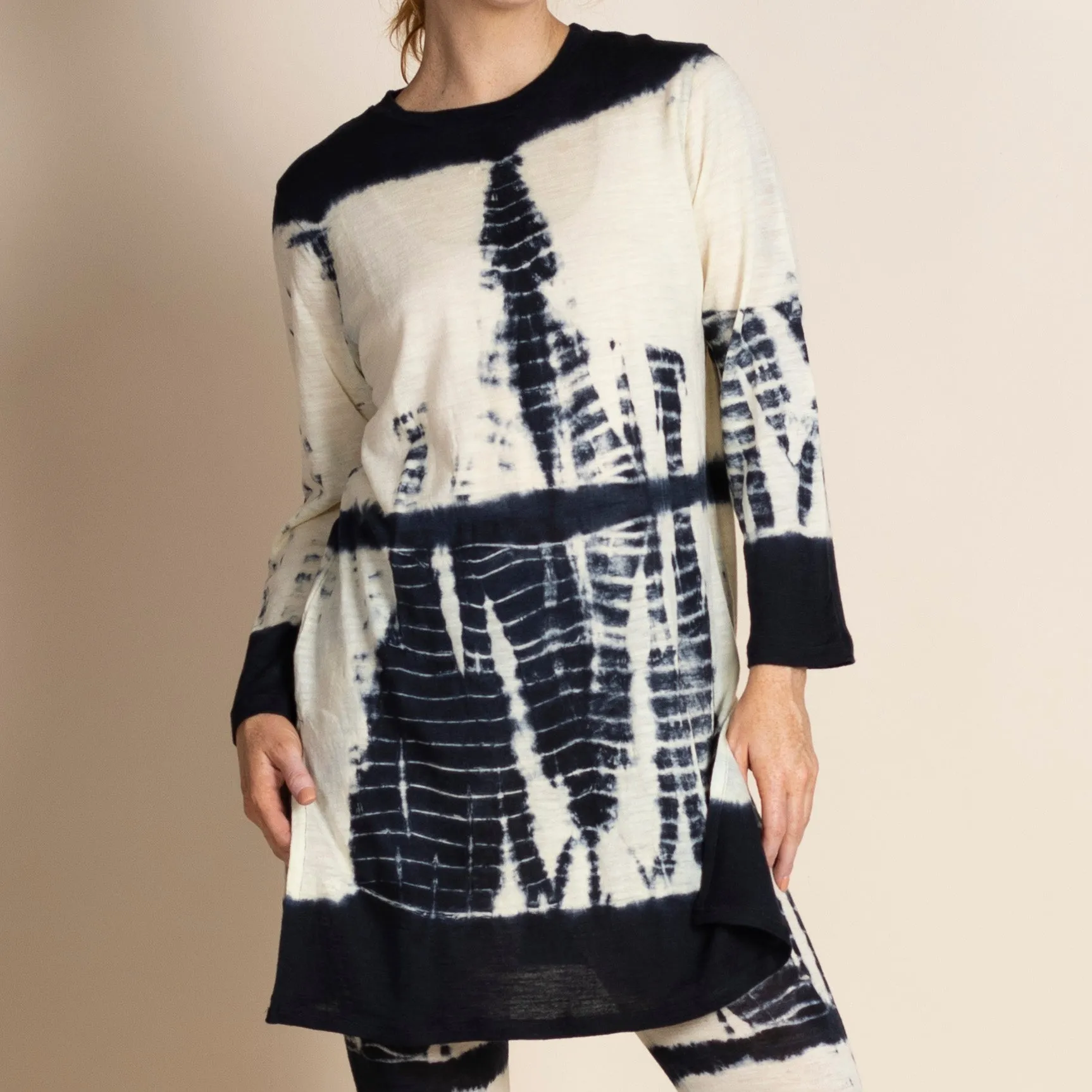wool jersey nehru tunic