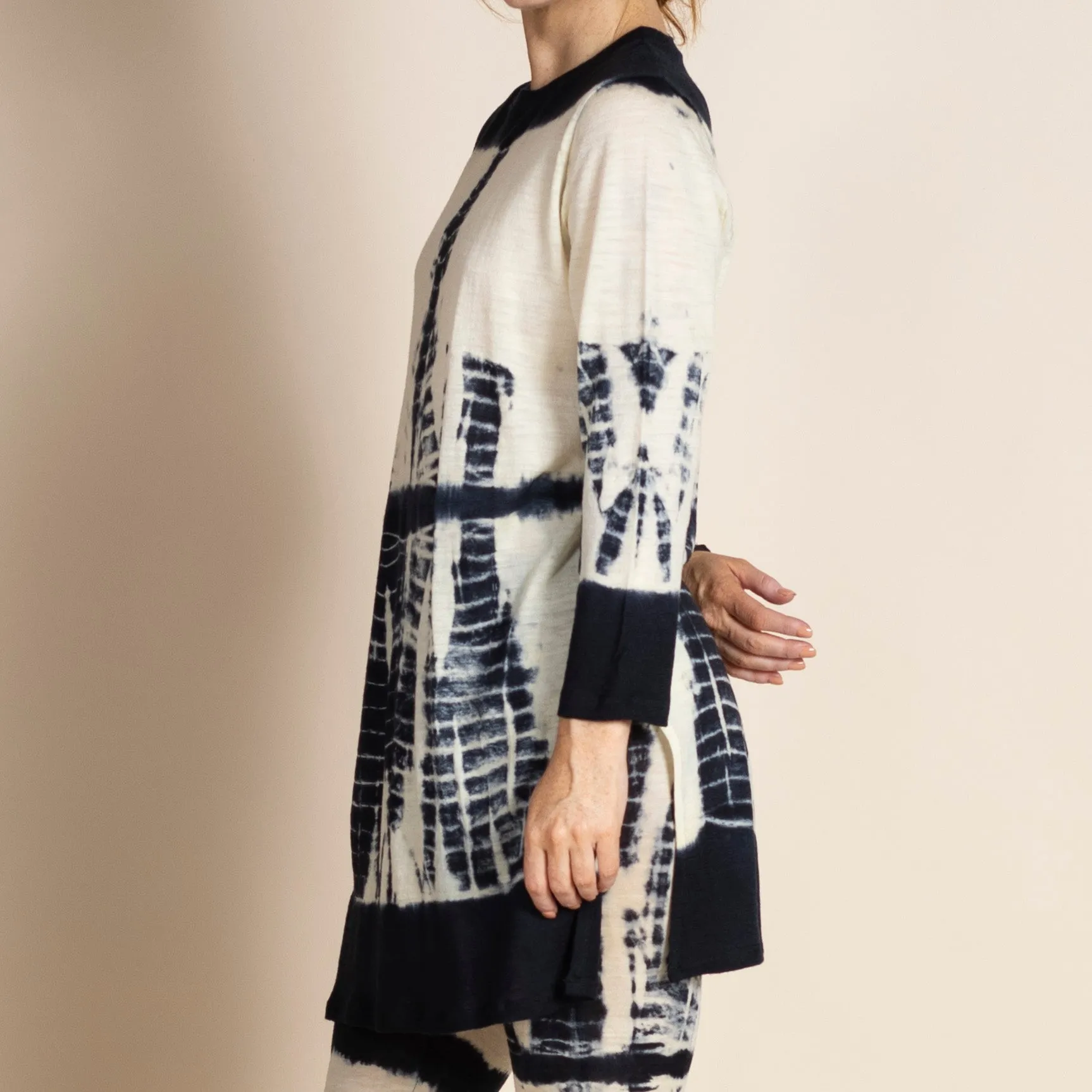 wool jersey nehru tunic