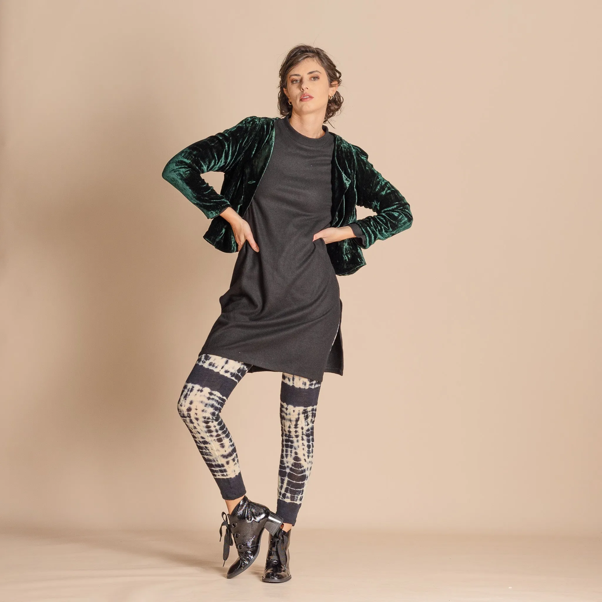 wool jersey nehru tunic