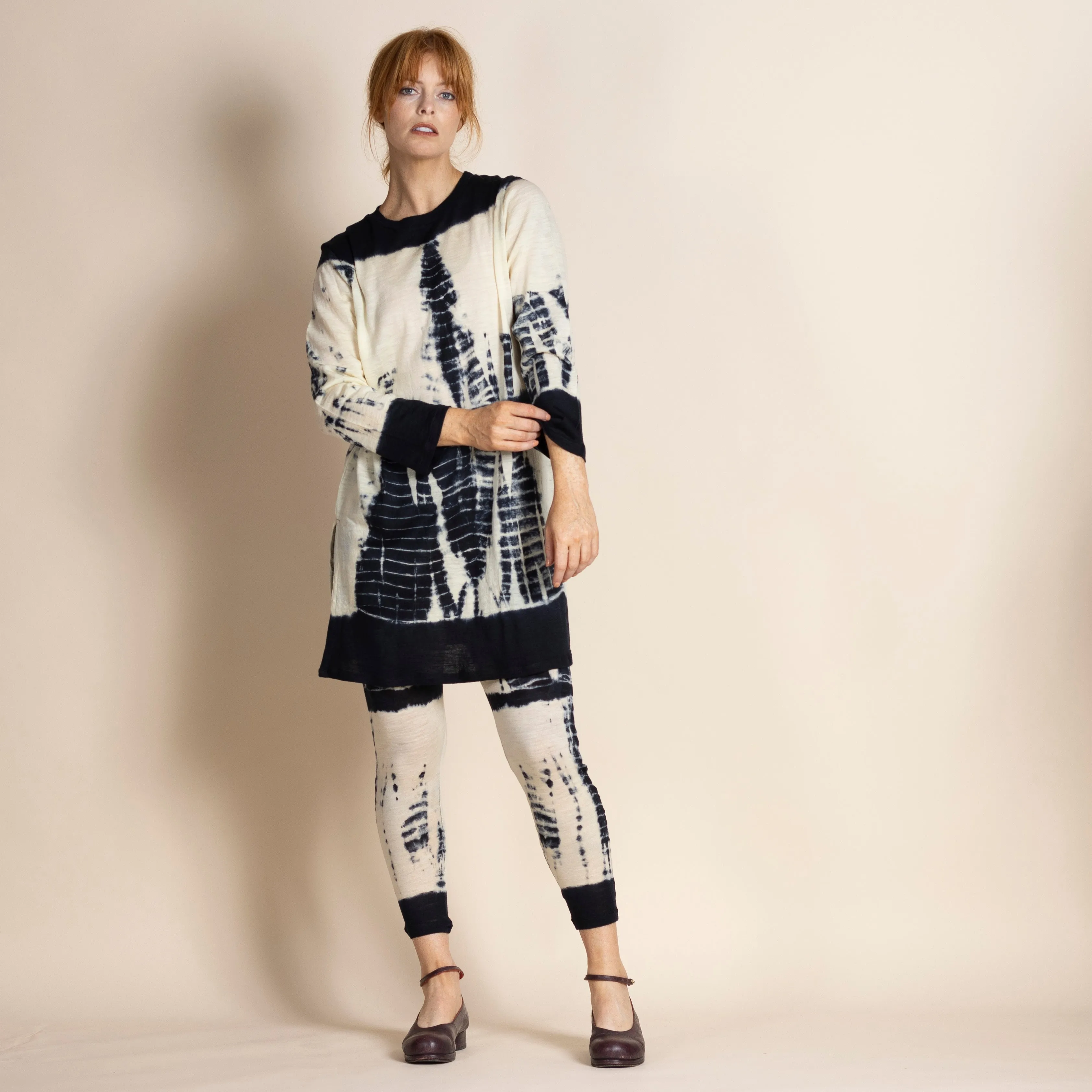 wool jersey nehru tunic