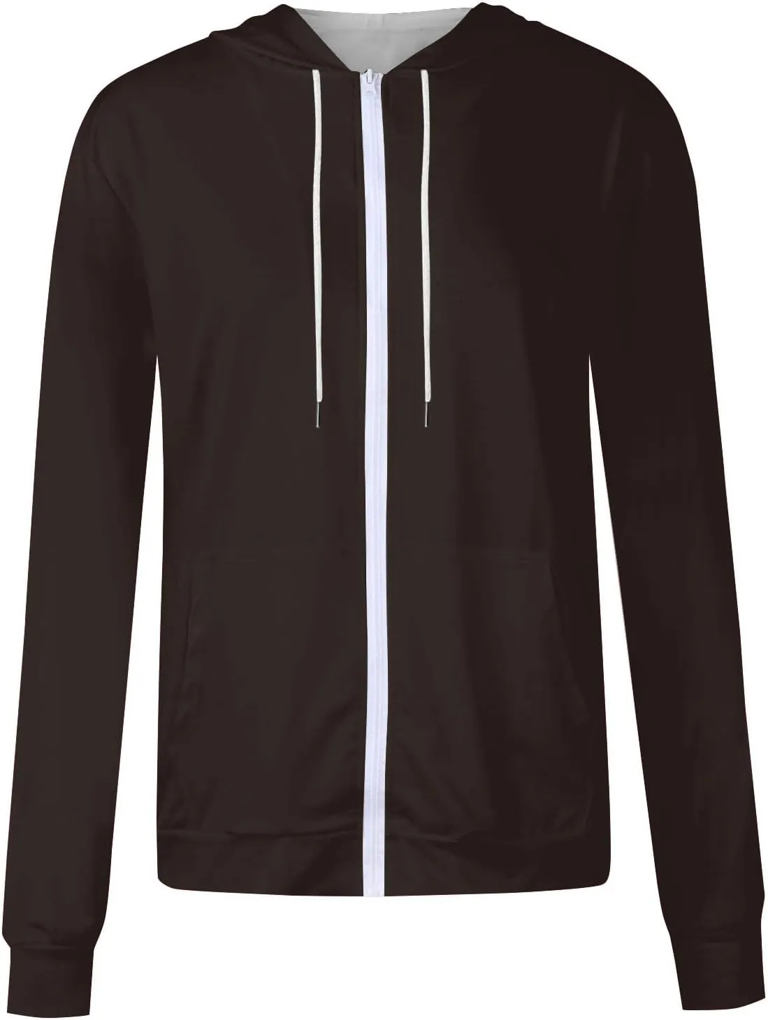 Yesunpxs Womens Zip Up Hoodies Trendy Oversized Casual Long Sleeve Drawstring Hooded Sweatshirts Y2k Drawstring Jacket Coats