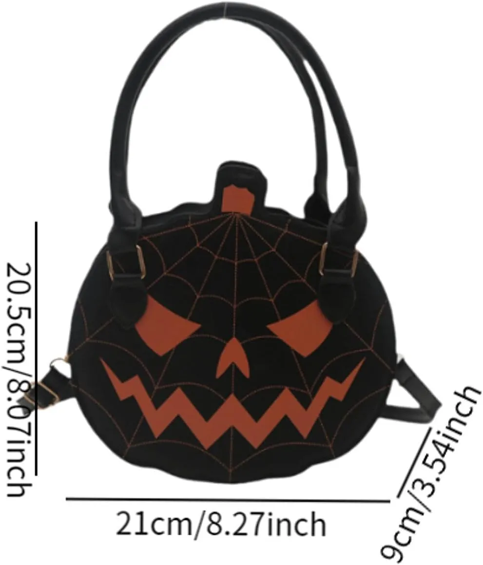Yiju Pumpkin Crossbody Bag for Women Satchel with Adjustable Strap Top Handle Bag
