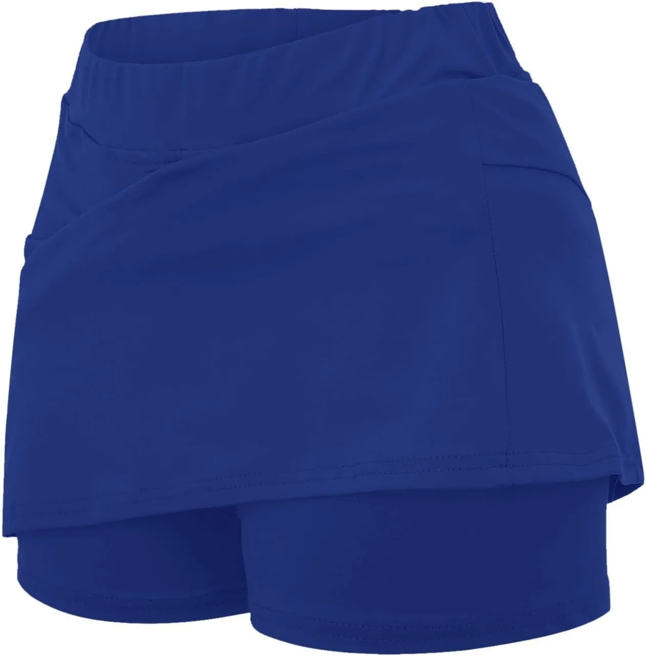 Yoga Skorts for Women Elastic Athletic Tennis Inner Shorts Tummy Control High Waist Strech Sports Skirts with Pockets